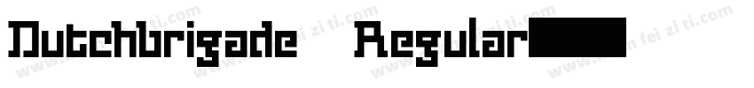Dutchbrigade Regular字体转换